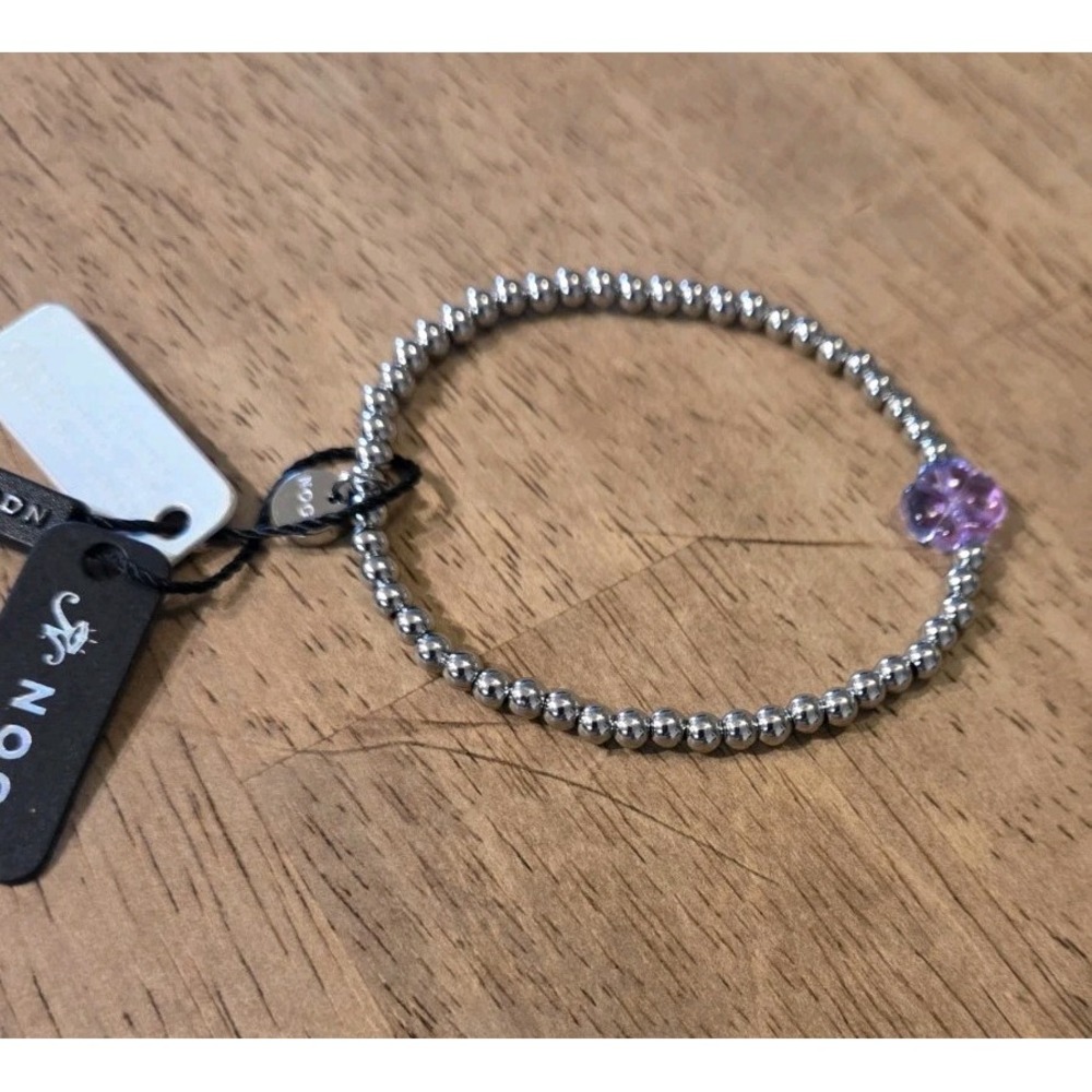 NWT Nogu silver bracelet w/ charm - Picture 3 of 3